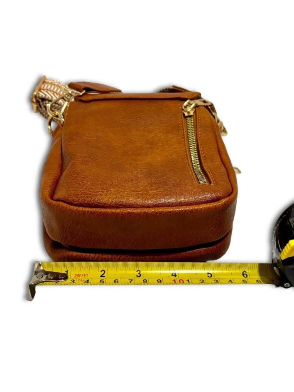 Small Crossbody Purse, Soft Faux Leather, Cell Phone Holder, Adjustable Strap. - Picture 7 of 10